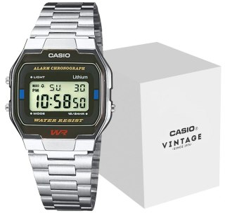 Zegarek Unisex Casio Srebrny Retro Klasyczny BOX