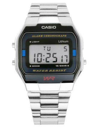 Zegarek Unisex Casio Srebrny Retro Klasyczny BOX