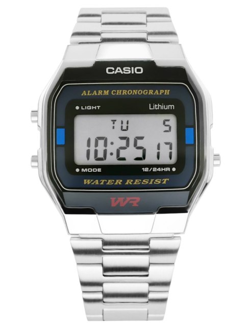 Zegarek Unisex Casio Srebrny Retro Klasyczny BOX