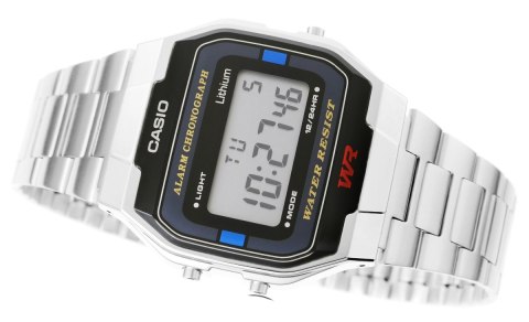 Zegarek Unisex Casio Srebrny Retro Klasyczny BOX