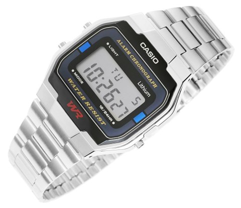 Zegarek Unisex Casio Srebrny Retro Klasyczny BOX