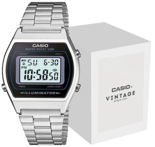 Zegarek Unisex Casio Srebrny Retro Klasyczny BOX