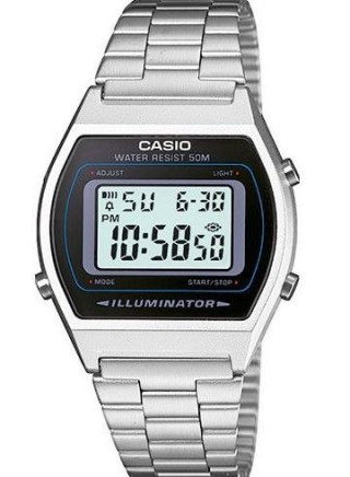 Zegarek Unisex Casio Srebrny Retro Klasyczny BOX