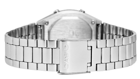 Zegarek Unisex Casio Srebrny Retro Klasyczny BOX