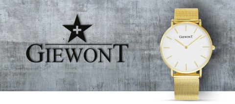 Zegarek Damski Giewont Złoty Bransoleta Mesh BOX