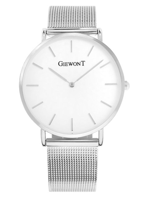 Zegarek Damski Giewont Srebrny Bransoleta Mesh BOX