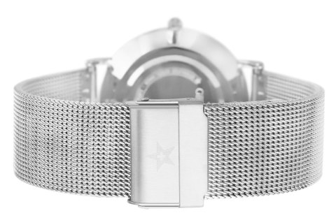 Zegarek Damski Giewont Srebrny Bransoleta Mesh BOX