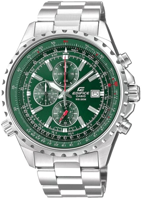 Zegarek Męski Casio Edifice Zielony Sportowy BOX