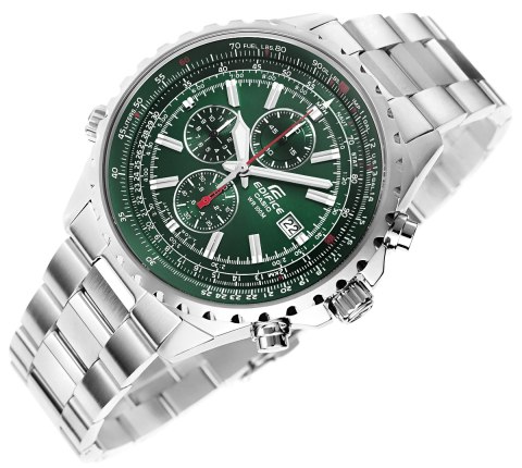 Zegarek Męski Casio Edifice Zielony Sportowy BOX