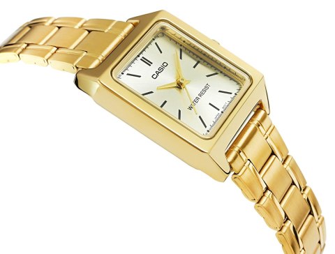 Zegarek Damski Casio Złoty Mineralne Elegancki BOX