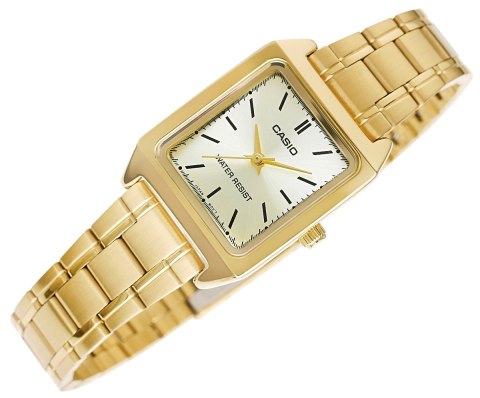 Zegarek Damski Casio Złoty Mineralne Elegancki BOX