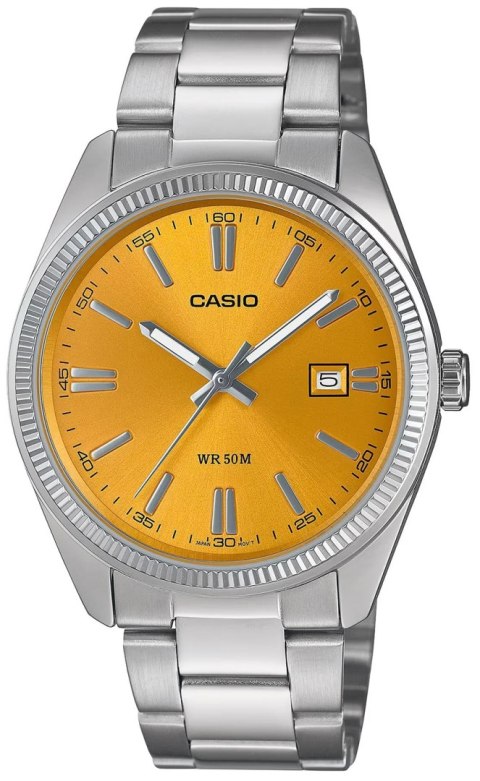 Zegarek Męski Casio Złoty Srebrny Klasyczny BOX