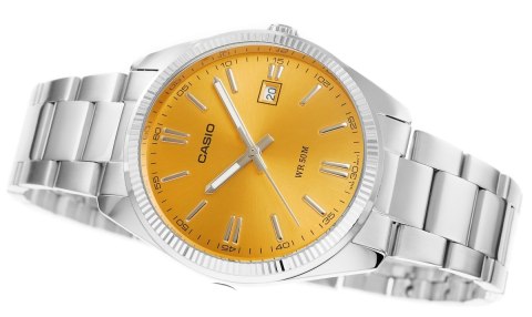 Zegarek Męski Casio Złoty Srebrny Klasyczny BOX
