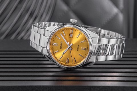 Zegarek Męski Casio Złoty Srebrny Klasyczny BOX