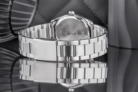 Zegarek Męski Casio Złoty Srebrny Klasyczny BOX
