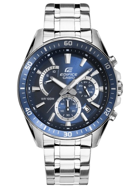 Zegarek Męski Casio Edifice Niebieski Chrono BOX