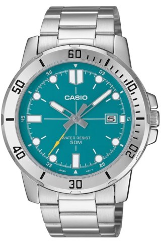 Zegarek Męski Casio Turkusowy Retro Klasyczny BOX