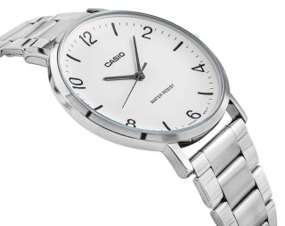Zegarek Męski Casio Srebrny Bransoleta Retro BOX