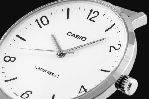 Zegarek Męski Casio Srebrny Bransoleta Retro BOX
