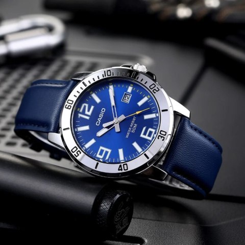 ZEGAREK MĘSKI CASIO MTP-VD01L-2BV + BOX