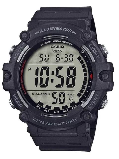 Zegarek męski Casio ILLUMINATOR AE-1500WH-1A sportowy stoper alarm