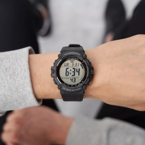 Zegarek męski Casio ILLUMINATOR AE-1500WH-1A sportowy stoper alarm