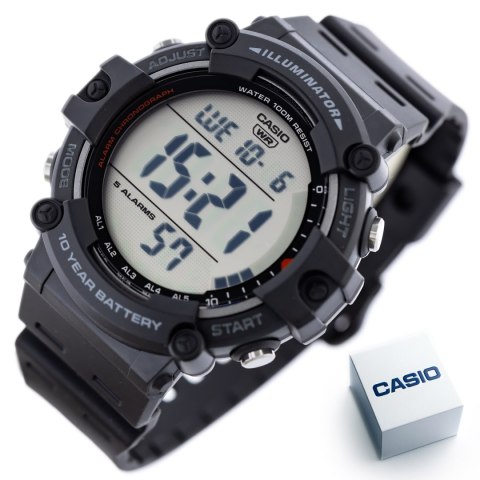 Zegarek męski Casio ILLUMINATOR AE-1500WH-1A sportowy stoper alarm