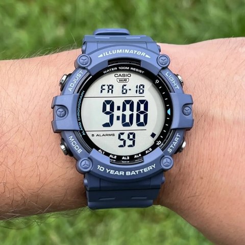 Zegarek męski Casio ILLUMINATOR AE-1500WH-2A sportowy stoper alarm