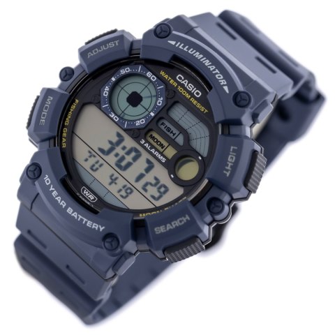 Zegarek męski Casio WS-1500H-2AVEF niebieski sportowy fazy księżyca BOX