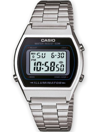 Zegarek męski Casio Vintage B640WD-1A srebrny retro na bransolecie