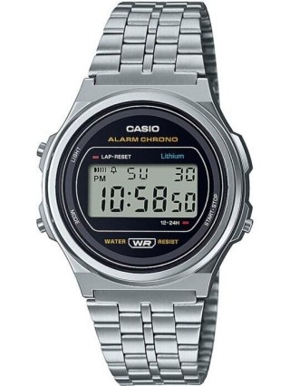 Zegarek męski Casio Vintage A171WE-1AEF cyfrowy retro srebrny