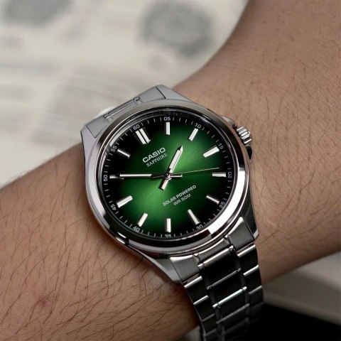 Ikona ZEGAREK MĘSKI CASIO MTS-RS100D-3A SZAFIR SOLAR + BOX