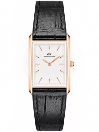 ZEGAREK DAMSKI DANIEL WELLINGTON Bound Black Crocodile Rose Gold 24mm DW00100698 + BOX