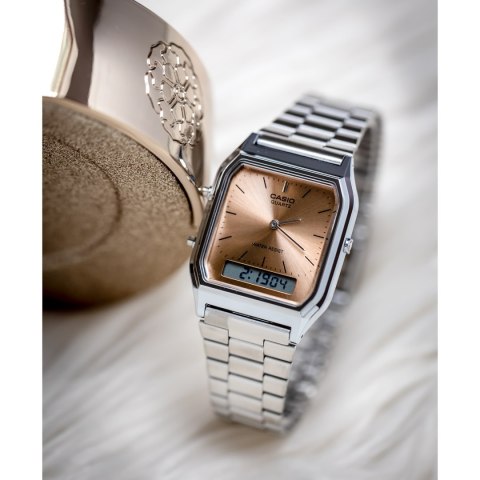 ZEGAREK UNISEX CASIO Vintage AQ-230A-4AMQYDF + BOX