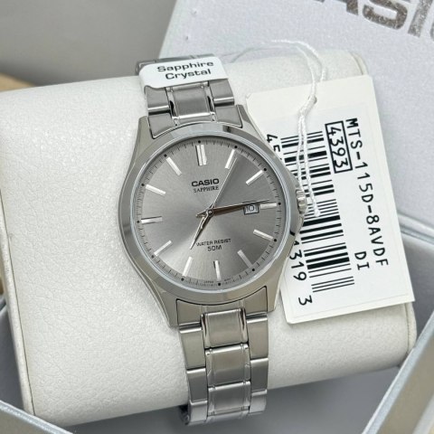 Zegarek Męski Casio MTS-115D-8A + BOX (zd292d) SZAFIR