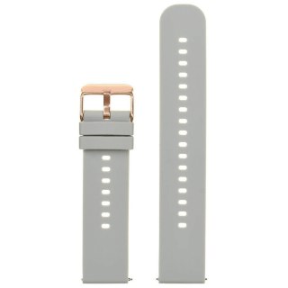 Pasek gumowy do zegarka U27 - jasny szary/rosegold - 20mm