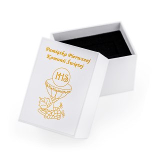 ZEGAREK DZIECIĘCY PERFECT LP165-03 KOMUNIJNY - biały/złoty + BOX
