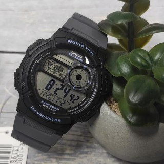 ZEGAREK MĘSKI CASIO AE-1000W-8AVEF (zd073j) - WORLD TIME + BOX