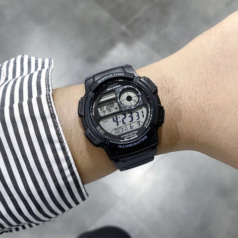 ZEGAREK MĘSKI CASIO AE-1000W-8AVEF (zd073j) - WORLD TIME + BOX