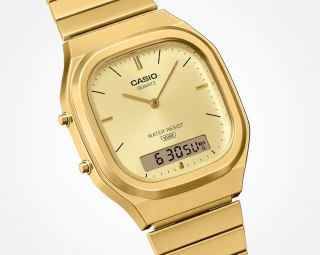 ZEGAREK UNISEX CASIO AQ-240EG-9A Vintage Classic + BOX