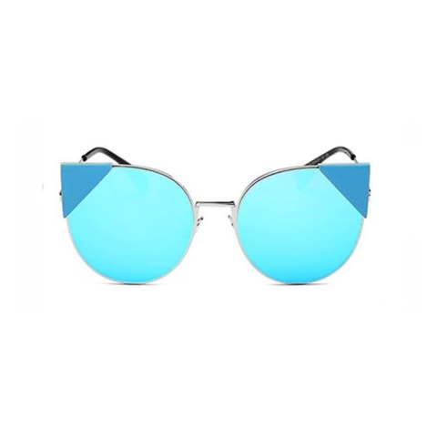 OKULARY LUSTRZANE CAT TRIANGLE - NIEBIESKIE OK85WZ4