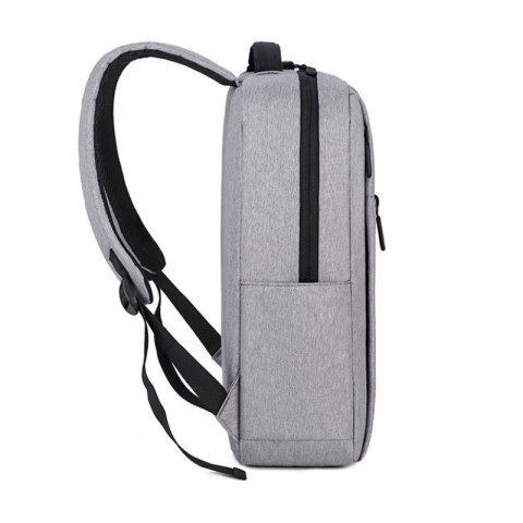 Plecak NA LAPTOPA Szary Unisex Sportowy Szkolny Uniwersalny z USB