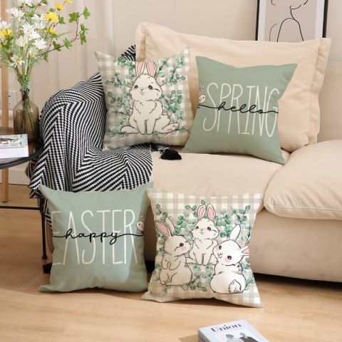 Poszewka na poduszkę 45 x 45 cm motyw wiosenny BOHO POD135