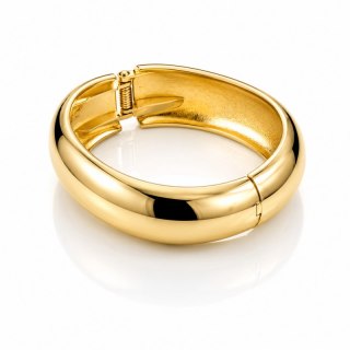 Bransoletka na rękę stal chirurgiczna pozłacana 14k złotem, obręcz BST1732
