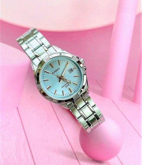 Zegarek damski CASIO LTP-1308D-2AV srebrny na bransolecie + BOX