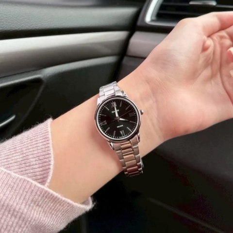 ZEGAREK DAMSKI CASIO LTP-1303DD-1AVEF Srebrny Czarna Tarcza + BOX