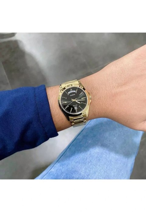 ZEGAREK MĘSKI CASIO MTP-1370G-1A (zd025h) + BOX