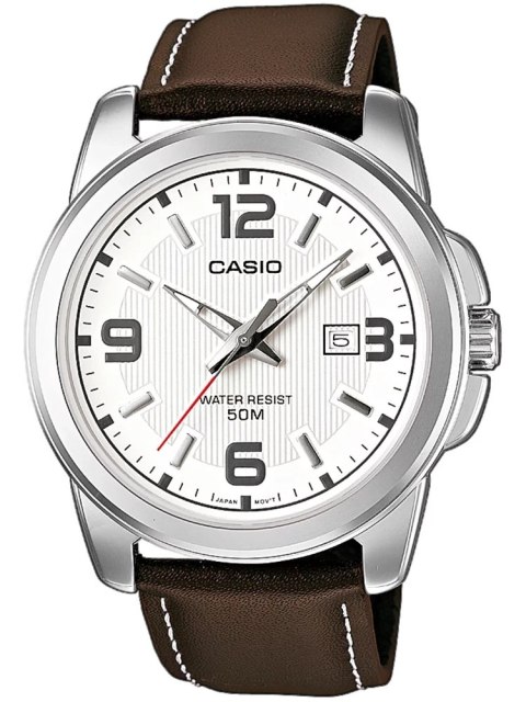 Zegarek męski Casio MTP-1314L-7AVEF pasek skórzany dataownik