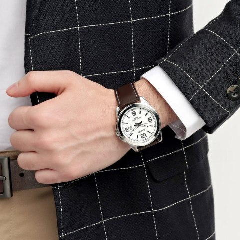 Zegarek męski Casio MTP-1314L-7AVEF pasek skórzany dataownik