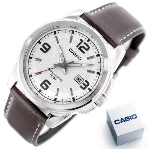 Zegarek męski Casio MTP-1314L-7AVEF pasek skórzany dataownik